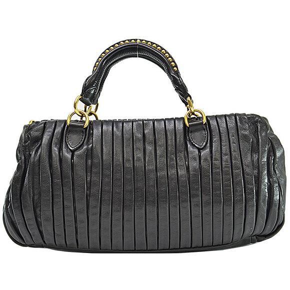 Miu Miu Handbags - Miu Miu Shoulder Leather 2way Black Bag Alloy